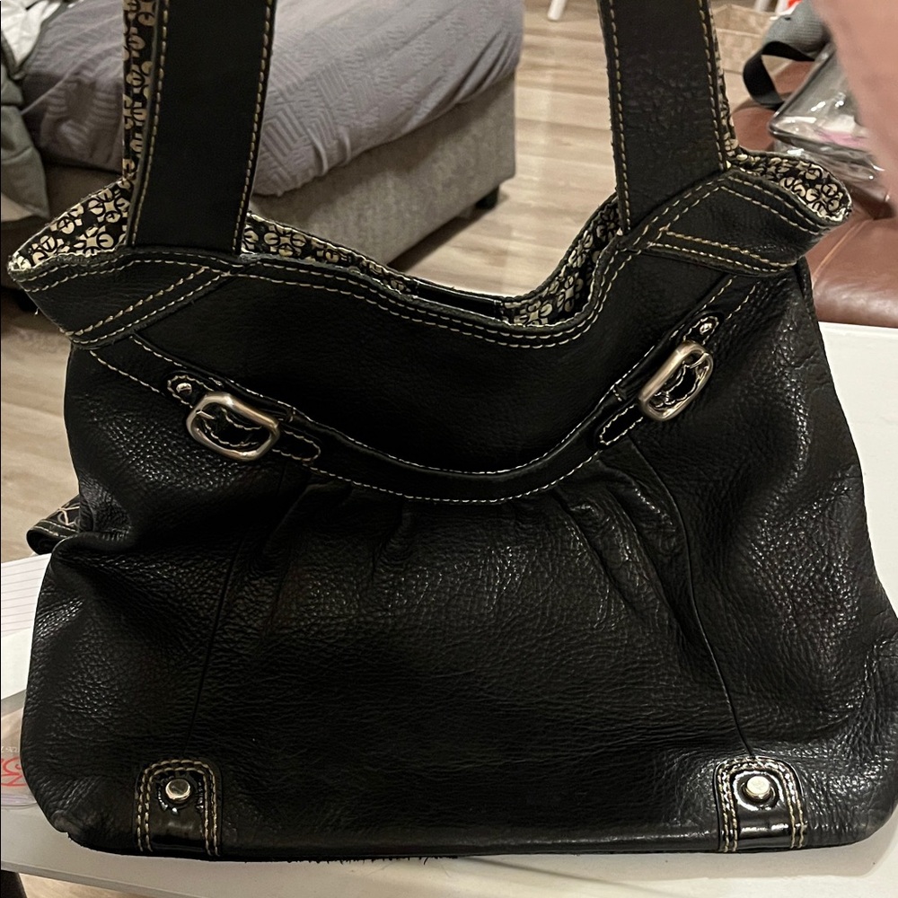 Fossil Black Leather Shoulder Bag